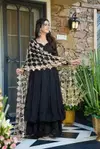 Jf 036 Roman Silk With Fully Flair Gown With Bottom and Dupatta